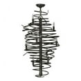 thumbnail image 4 of Meyda Tiffany 152135 Cyclone 9 Light 21" Wide Taper Candle Style Chandelier - Bronze, 4 of 5