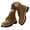 Brown, variant on YLYL Womens Suede Ankle Booties Lace up Chunky Heel Round Toe No Slip Fashion Casual Motorcycle Combat Boots