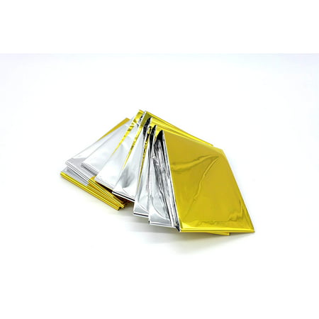 Large Emergency Mylar Thermal Blanket--Multi-purpose Survival Rescue Blanket Gold/Silver dual-sided Best for Outdoor Camping Hiking Include in Your First Aid Kit and Your (Best Dual Purpose Motorbikes)