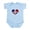 Sky Blue, variant on CafePress - Dominican Heart Infant Bodysuit - Baby Light Bodysuit, Size Newborn - 24 Months