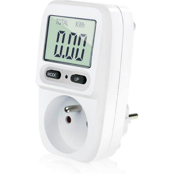 Wattmeter socket energy meter, energy consumption meter Power Consumption Monitor with LCD display screen