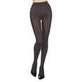 thumbnail image 6 of MeMoi Women's Ultra-Soft Bamboo Blend Basic Flat Knit Tights - Womens - Female, Small/Medium, Earl Gray, 6 of 9