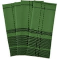 thumbnail image 2 of GZHJMY 6 Pack Green Grid Kitchen Towels, Soft Highly Absorbent Dish Towels Reusable Tea Towels Set, 28"x 18", 2 of 6