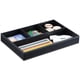 thumbnail image 1 of 4-Slot Leather Drawer Tray Desk Stationery Sundries Organizer Storage Box Pen Pencil Holder Case Container (black), 1 of 9