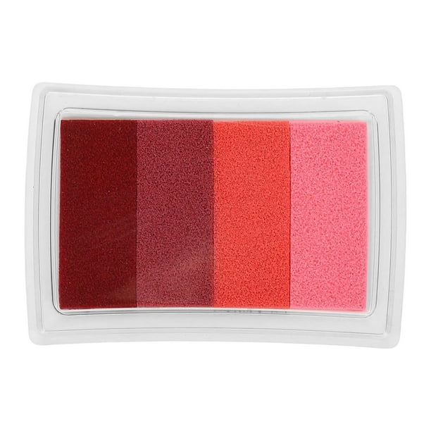 Tinta para sellos de goma, almohadilla de tinta lavable para hacer tarjetas, estampado, álbum de recortes, huellas dactilares, huellas de pies, huellas de manos, color rosa