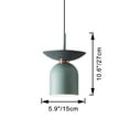 thumbnail image 2 of Kiven Plug in Pendant Light Equipped with Dimmable Lighting Cord（15ft）,Blue Macaron Iron Shade Hanging Mounted Pendant Light for Restaurant Counter Bedside-1 Pack, 2 of 7