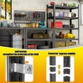 thumbnail image 3 of 5-Tier Storage Shelves, Garage Metal Shelving Unit, Adjustable, Double-Layer Column with Reinforced Ribs, Heavy-Duty, Capable of Bearing 3000 lbs, Suitable for Garage, Warehouse, Kitchen Stora, 3 of 8