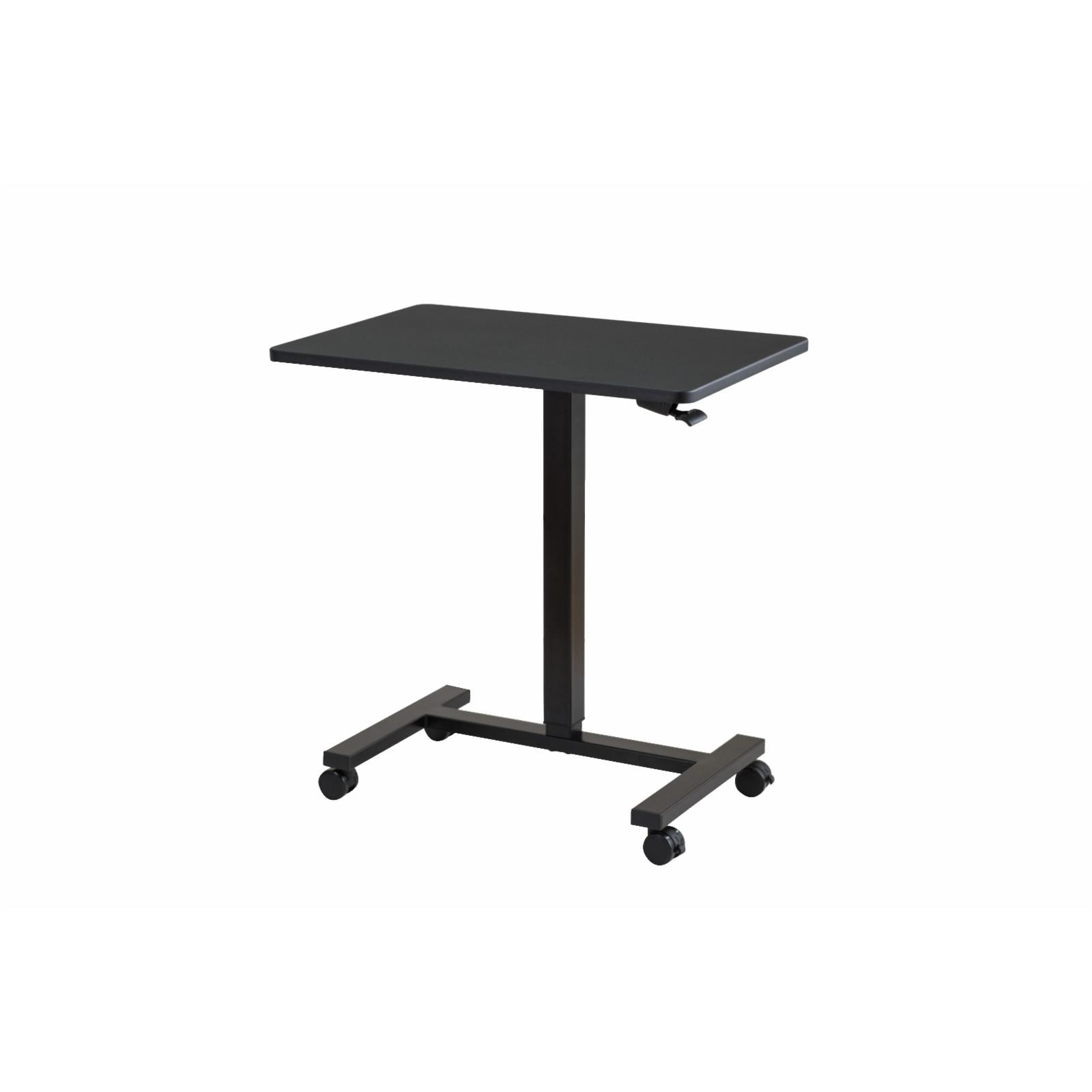 Sunjoy 29’’ Black Height Adjustable Folding Sit to Stand Ultra-Slim Tablet  Desktop Riser for Monitor Screen or Laptop