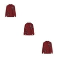 thumbnail image 2 of Youkk Middle-Aged And Elderly Sweater Exquisite Workmanship And Wide Application Warm Middle-aged Clothes red 3Set, 2 of 6