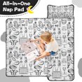 thumbnail image 4 of Black and White Football Elements Pattern Toddler Nap Mats for Kids Preschool,Sleeping Mat Bag or Kids,Toddler Sleeping Bag,Toddler Nap Mat or Daycare, 4 of 6