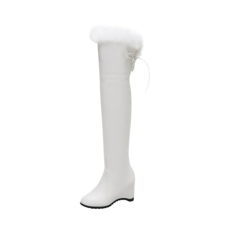 

Fall Savings Clearance Deals 2022! Juebong Autumn And Winter Women s Boots Lace Up Fashion Plush Boots 34-43 Size