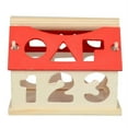 thumbnail image 2 of Kids Children Toy Digital Number Wooden House Building Blocks Educational Learning Intellectual Toys, 2 of 6