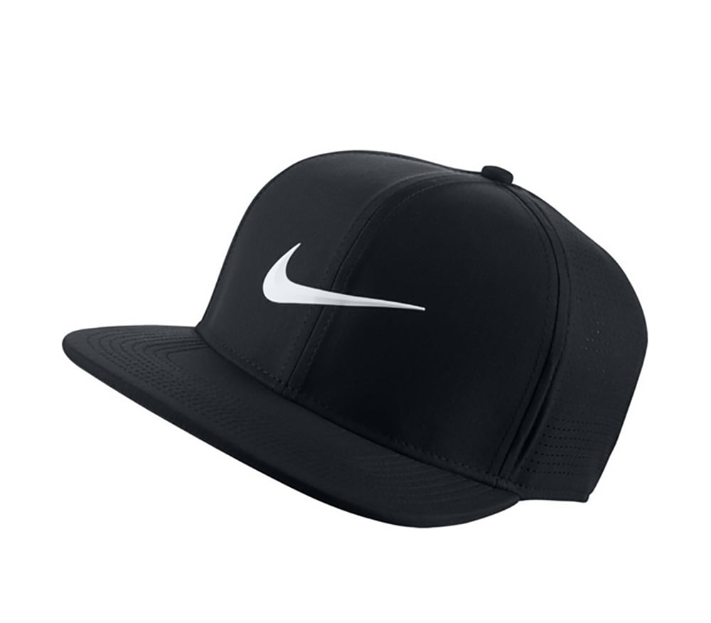 Onzorgvuldigheid Edele Tekstschrijver NEW 2018 Nike Aerobill Pro Cap Perforated Black Adjustable Flatbill Hat/Cap  - Walmart.com