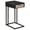Black, Brown, variant on Amherst 1-drawer Radio Weave Cane Metal Side Table Black