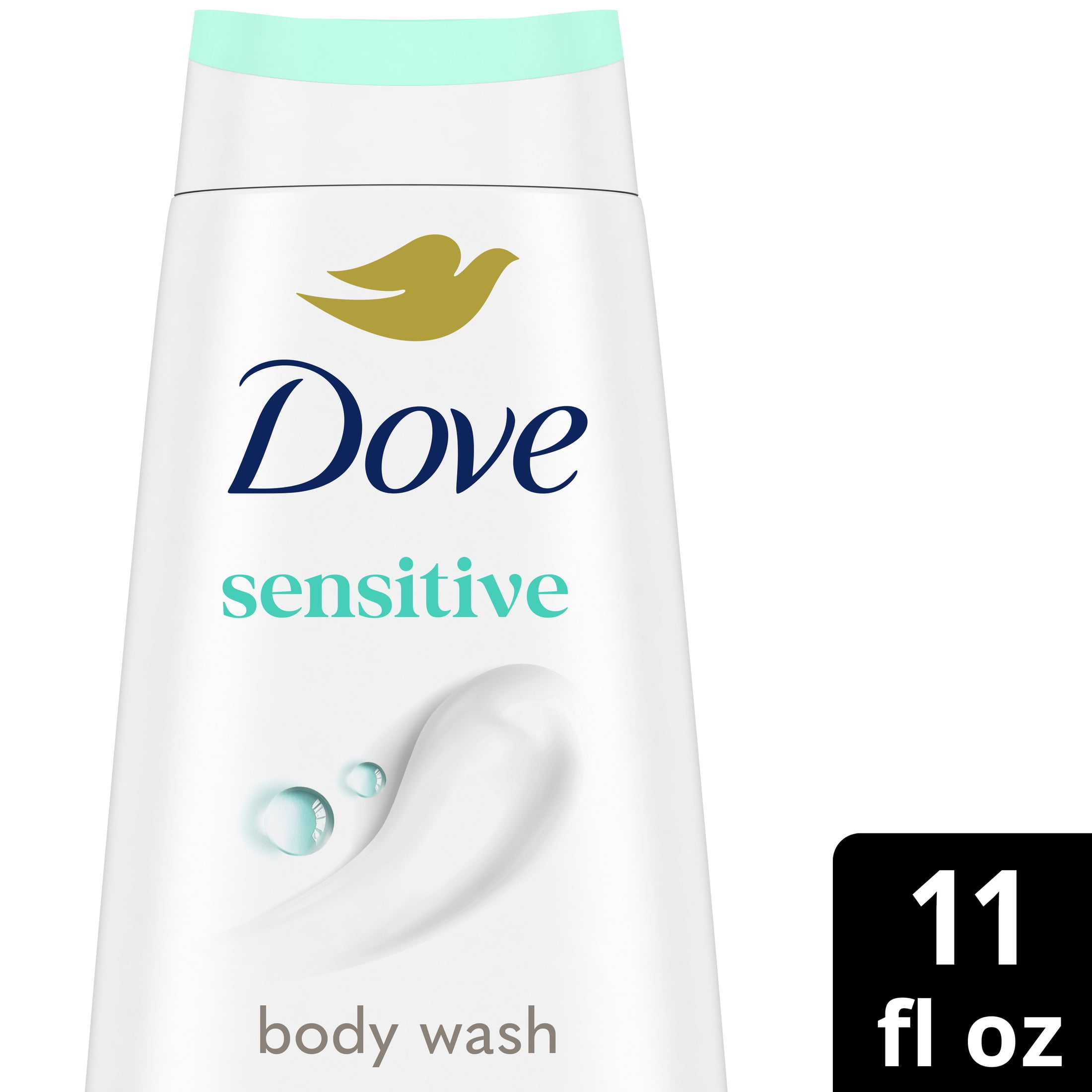 Dove Sensitive Skin Liquid Body Wash Hypoallergenic & Sulfate Free, 11 oz