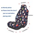 thumbnail image 3 of Balery Christmas Critters Delight Funda de Asiento para Auto con Diseño - Cubierta Frontal Suave y Transpirable con Protector Antideslizante- 1 Unidad, 3 of 5