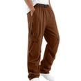 thumbnail image 2 of Awdenio Mens Pants Casual Baggy Loose Fit Lightweight Water Resistant Pants With Multi Zipper Pockets, 2 of 7