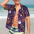 thumbnail image 5 of Lsque Halloween Sweet Candy pattern Hawaiian Shirt for Men, Unisex Summer Beach Casual Short Sleeve Button Down Shirts-3X-Large, 5 of 9