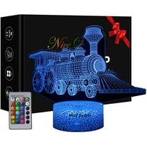 YSITIAN Train 3D Illusion Lamp, Train Gift for Boys, 16 Colors Changing Night Light G1116-479