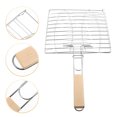 thumbnail image 4 of Miangastore Grilling Baskets For Vegetables Silver 1Set 17.1X9.1X0.6In Chromium Plating, 4 of 8