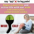 thumbnail image 6 of Plus Size Compression Socks for Women-3 pairs Wide Calf Knee High Compression Socks Support for Circulation,4XL, 6 of 6
