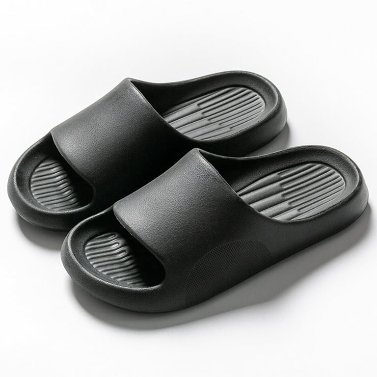 Non-Skid Pedicure Thong Sandals, Black