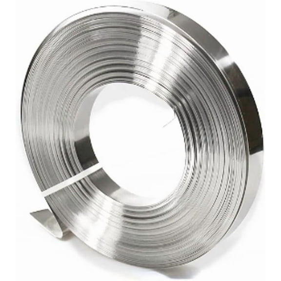 Gamvdout 1 Roll 5M 304 Stainless Steel Foil Strip Sheet Thin Plate Thickness 0.1/0.2/0.3/0.4/0.5/0.8/1.0mm