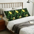 thumbnail image 4 of Yiaed Body Pillow Cover, Ultra Soft Microfiber Pillowcases, Breathable Long Pillow Case, Envelope Closure-Fresh Avocados (20x54 inch)（Pillow core not included）, 4 of 5