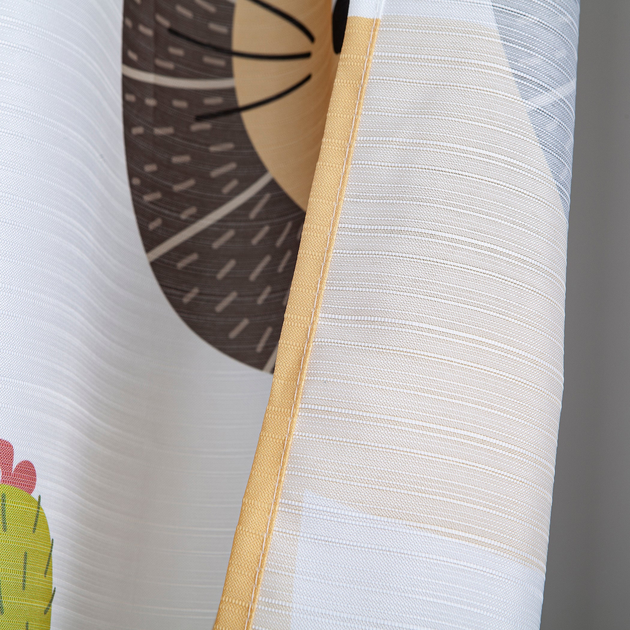 Dainty Home Multicolor Safari Animal Fabric Shower Curtain with 12 Metal Rollerball Hooks – 3D Textured Design, Water-Repellent, Machine-Washable Bathroom Curtain, 70" x 72"