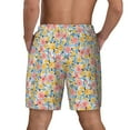 thumbnail image 4 of Balery Watercolor Wildflowers Mens Swim Trunks Swim Shorts for Men Quick Dry Inseam Beach Shorts with Compression Liner Pocket-3X-Large, 4 of 9
