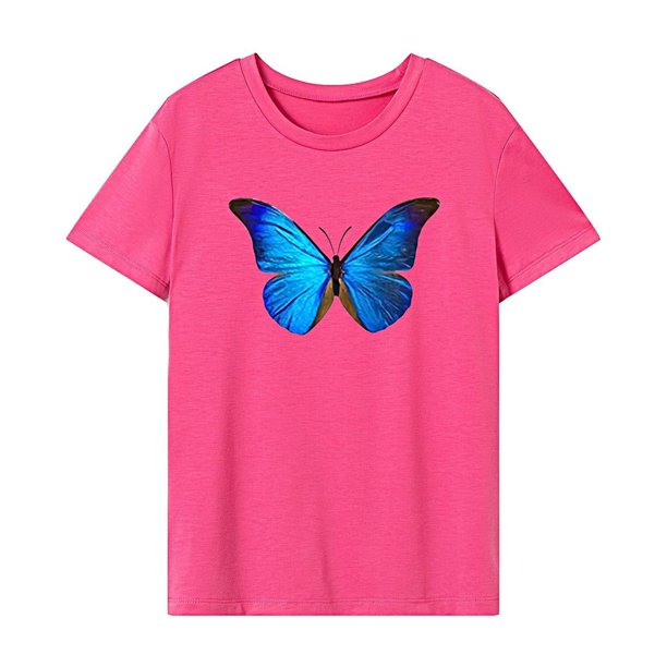 Camiseta para mujer verano elegante cuello redondo camiseta para vacaciones en la playa viaje de mochilero SG