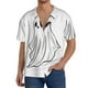 thumbnail image 1 of Balery Cute Ghost Simple Drawing Camisa Casual de Manga Corta con Botones para Hombre, Texturizada, Estilo Cubano, para Playa, Verano-XX-Large, 1 of 5