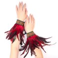 thumbnail image 3 of Anillos de manos de plumas para hombre y mujer, 2 uds., regalo de Navidad y Año Nuevo, accesorios de ropa, disfraces, 3 of 4