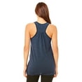 thumbnail image 2 of The Bella + Canvas Ladies Flowy Racerback Tank Top - HEATHER NAVY - M, 2 of 2