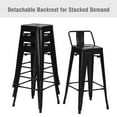 thumbnail image 6 of 30 Inch Set of 4 Bar Stools with Removable Back and Rubber Feet, 6 of 8