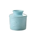 thumbnail image 1 of Glossy Finish Butter Bell Crock Keep Fresh with Lid Ceramic Butter Dish Handmade Big Capacity Butter Keeper Counter Blue, 1 of 6