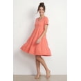 thumbnail image 2 of ellos Women's Plus Size Tiered Tee Dress - 22/24, Sweet Coral, 2 of 3