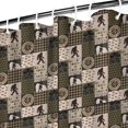 thumbnail image 3 of Multicolor Bigfoot and Checkerboard Pattern Shower Curtain 72"x72" ,Bathroom Decorative Shower Curtains Set with 12 Hooks,Modern Waterproof Washable Shower Curtain, 3 of 6