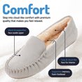 thumbnail image 3 of Floopi Women's Indoor/Outdoor Faux Fur Lined Basic Moccasins Slipper With Memory Foam, Medium Width, 3 of 9