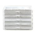 thumbnail image 1 of Organizador de almacenamiento de joyas de 5 capas de acrílico de escritorio elegante a prueba de polvo para madres Gris, 1 of 9