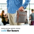 thumbnail image 4 of Acorn St by Fit & Fresh Vertical Insulated Reusable Lunch Bag for Men, Women, Kids, Steel, 4 of 17
