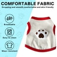 thumbnail image 4 of TELOLY Kitten Clothes,Polyester Dog Clothes for Small Dogs for 1.10-2.20 Lbs Kittens and Puppies,Palm Cotton Breathable Pet Costumes,White,Xs, 4 of 7