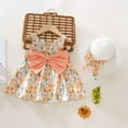 thumbnail image 1 of Robe Bébé Sans Manches Robe Tutu Bébé Fille Robe d'Été avec Chapeaux Ensemble 2 Pcs Robe de Fête Bébé Fille 2-3 Ans, 1 of 7