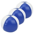 thumbnail image 2 of 3 pelotas de malabarismo de cuero sintético para interior, portátiles, para practicar el rendimiento, color azul y blanco., 2 of 14