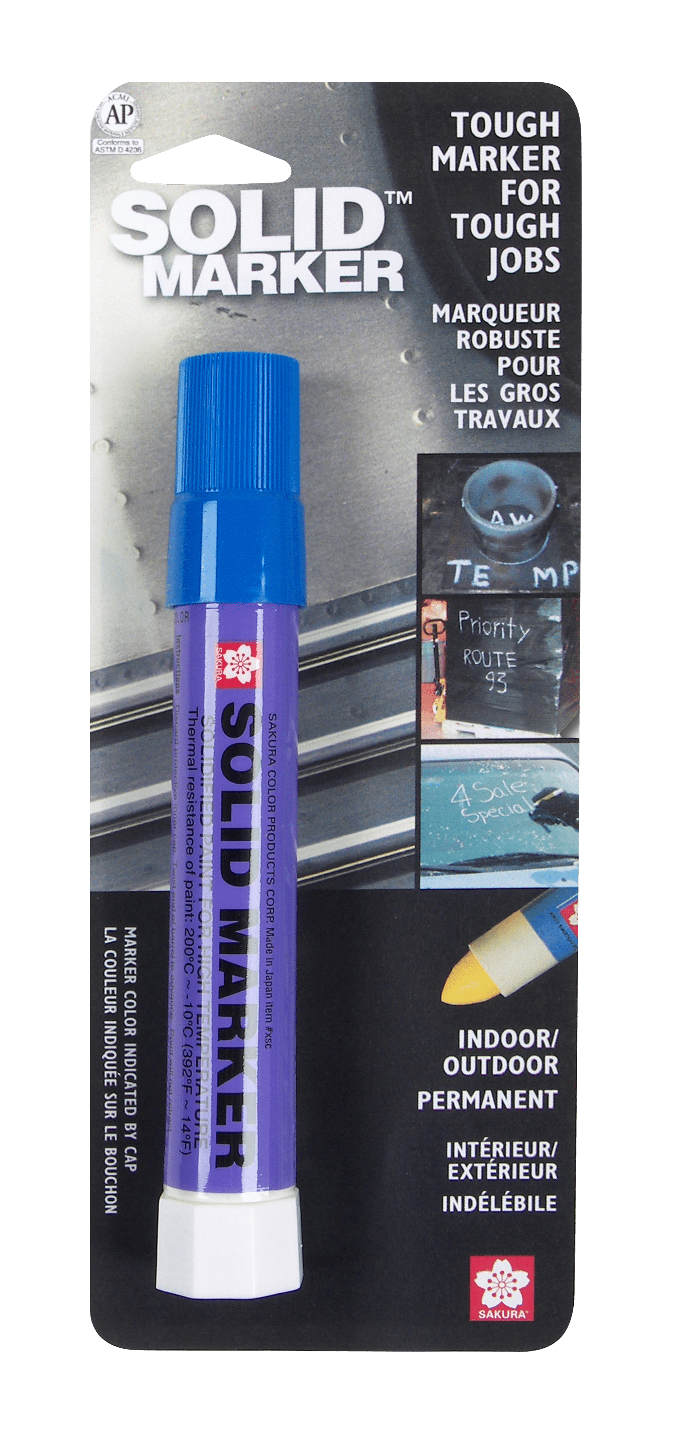 Sakura 46653 Blue Solidified Paint Low Temperature Solid Marker