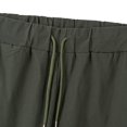 thumbnail image 6 of Mens Casual Cargo Joggers Drawstring Elastic Waist Tapered Work Cargo Pants Outdoor Hiking Pants With Pockets, 6 of 7