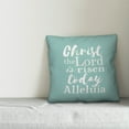 thumbnail image 2 of Creative Products Christ the Lord is Risen White Script 18x18 Spun Poly Pillow, 2 of 2