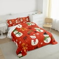 thumbnail image 3 of Castle Fairy Christmas Snowman 2pcs Bedding Comforter Set for Teenagers,Winter Snowflakes Twin Comforter Sets,Festival Xmas Breathable Bedding Set,Luxury Bedroom Decor, 3 of 8