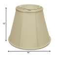 thumbnail image 2 of 16" Ivory Slanted Empire Monay Shantung Lampshade, 2 of 3