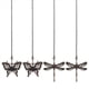 thumbnail image 3 of 4 Paquetes Bronce Juego de para Tirar del Ventilador de Techo, Iluminación Y Cadena para Tirar del Ventilador Extensor de Cadena Colgante, Libélula Y Mariposa, 3 of 5